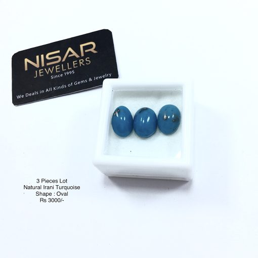 3 Pieces Natural Turquoise