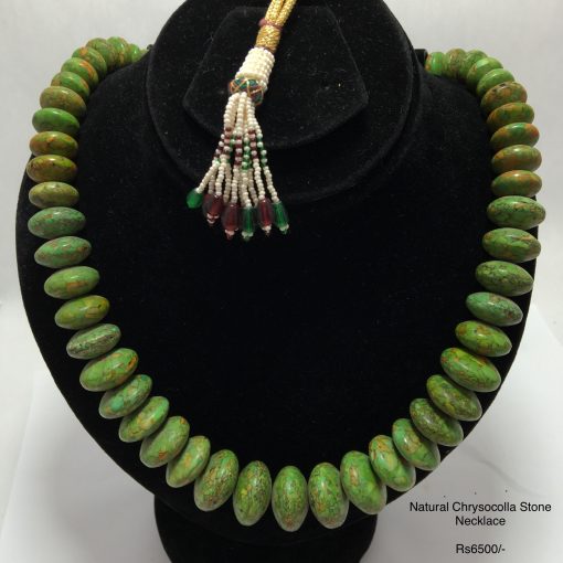 Natural Chrysocolla Beads Necklace - Image 2