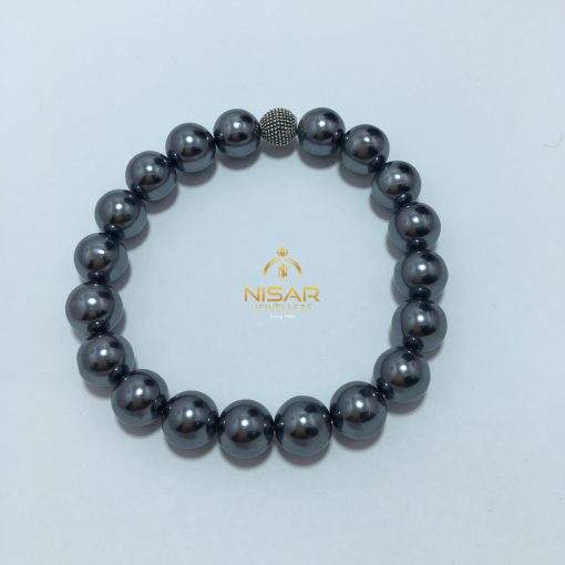 Grey Sea Pearls Necklace & Bracelet - Image 2
