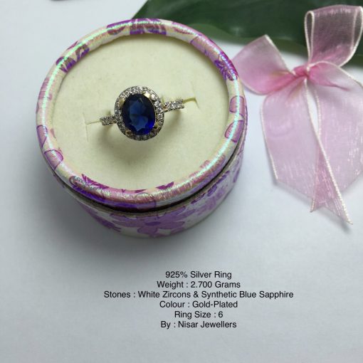 925 Silver Gold-Plated Women Ring