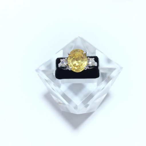 Yellow Zircon Women Ring