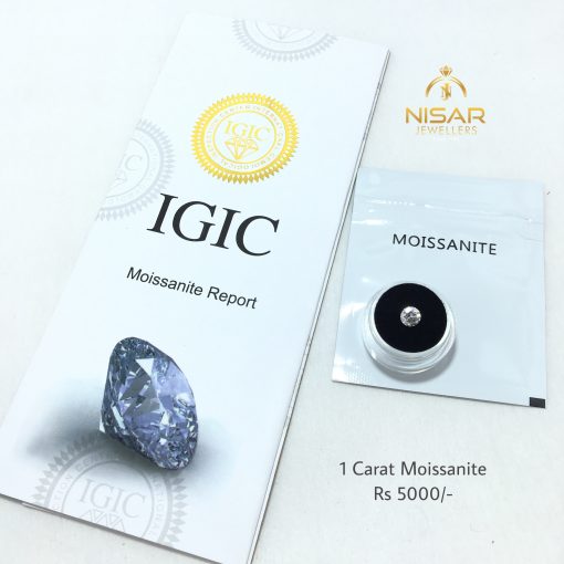 IGIC Certified 1 Carat Moissanite