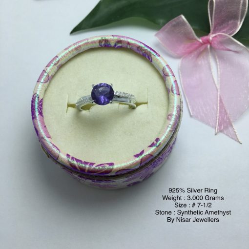 Amethyst Women Ring