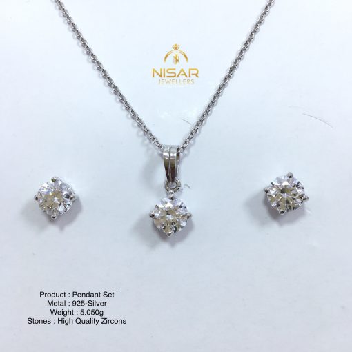 925 Silver Pendant Set - Image 2