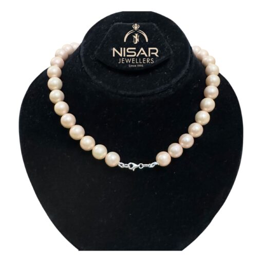 Light Pink Sea Pearls Necklace & Bracelet - Image 2