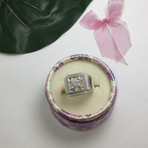 Him Moissanite Silver Ring - Image 2