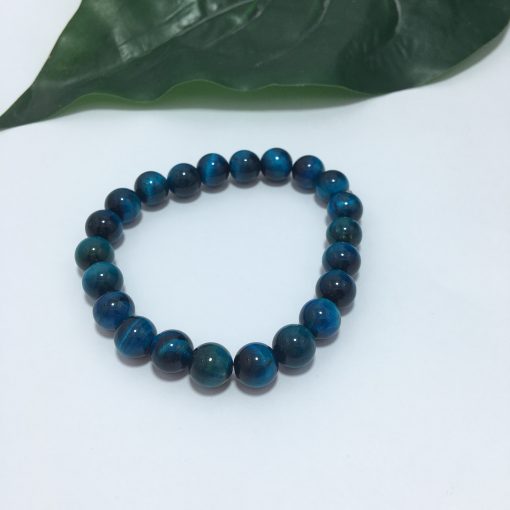 Blue Tigers Eye Beads Bracelet