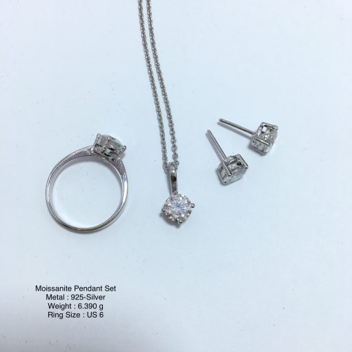 Moissanite Pendant Set - Image 2