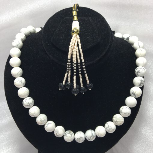 Natural Howlite Beads Necklace
