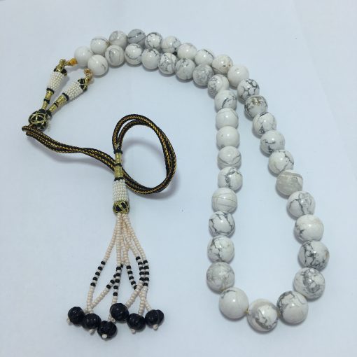 Natural Howlite Beads Necklace - Image 2