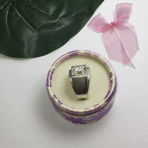 Him Moissanite Silver Ring - Image 3