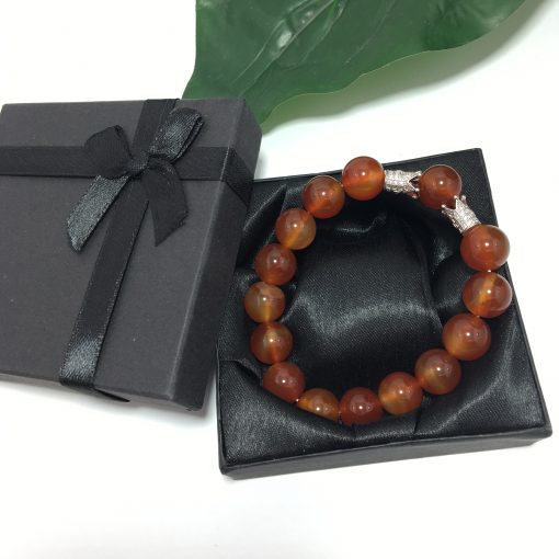 Natural Brown Agate Bracelet - Image 2