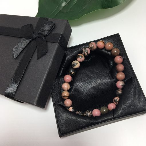 Natural Rhodonite Stone Bracelet - Image 2