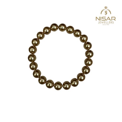 Golden Sea Pearls Necklace & Bracelet - Image 3