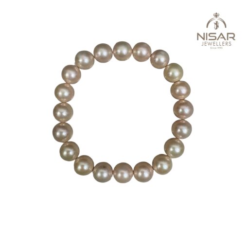 Light Pink Sea Pearls Necklace & Bracelet - Image 3