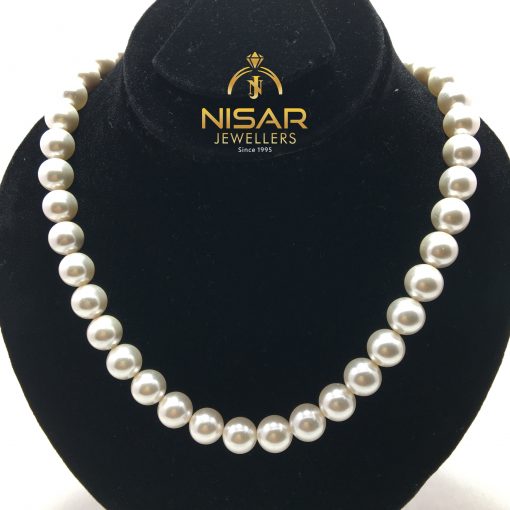 White Sea Pearls Necklace & Bracelet