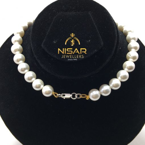White Sea Pearls Necklace & Bracelet - Image 3