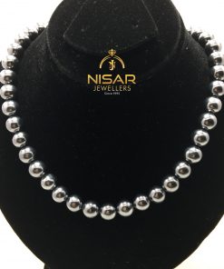Grey Sea Pearls Necklace & Bracelet