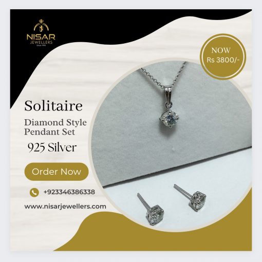 925 Silver Pendant Set - Image 3