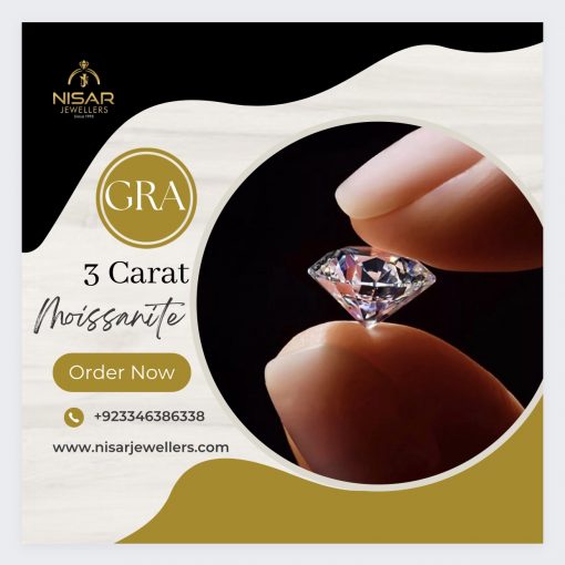 Loose 3 Carat GRA Moissanite