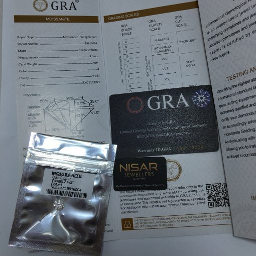 Loose 2 Carat GRA Moissanite - Image 2