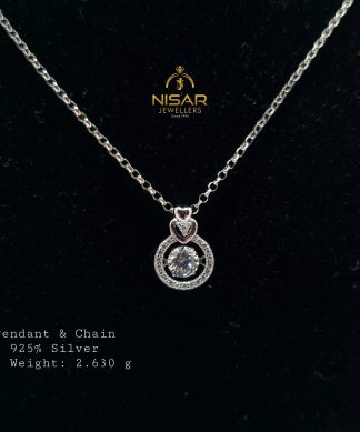 925 Silver Pendant & Chain