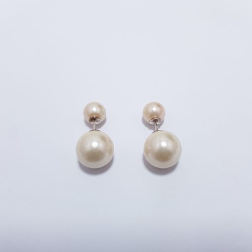 Natural Shell Pearl's Ears Studs - Image 2