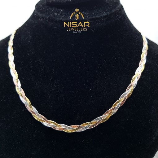925 Silver 3 Coloured Chain