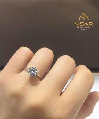 6 Claw Moissanite Gift Ring