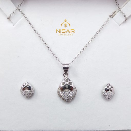 925 Silver Italian Pendant Set