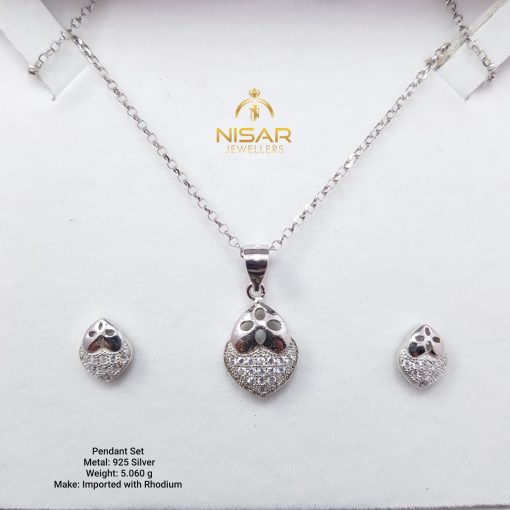 925 Silver Italian Pendant Set - Image 2