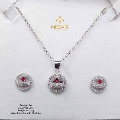 925 Silver Italian Pendant Set - Image 2