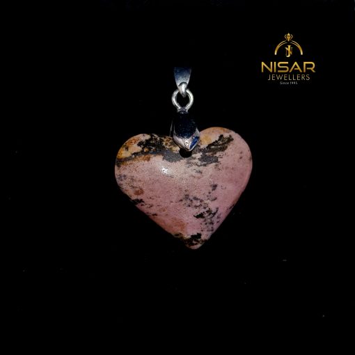 Natural Rhodonite Stone Pendant - Image 2