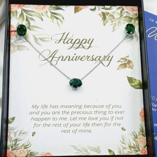 Emerald Pendant Set