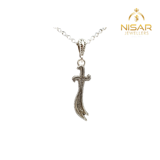 "Zulfiqar" 925 Silver Pendant & Chain