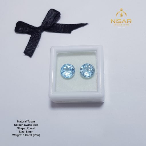 Swiss Blue Round Topaz