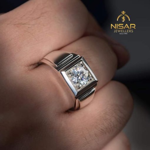 Moissanite Engagement Men Ring - Image 2