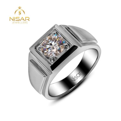 Moissanite Engagement Men Ring