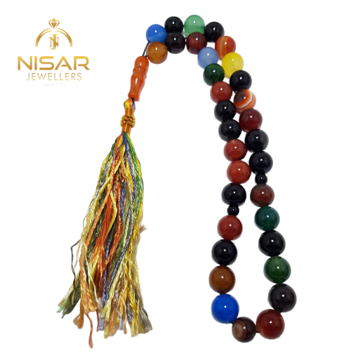 33 Beads Multi Agate Tasbih