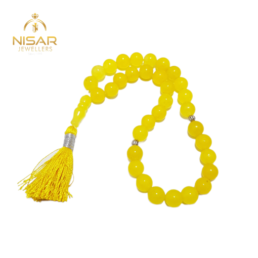 Natural Yellow Agate Tasbih