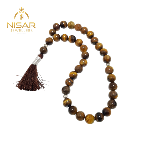 Natural Tiger Eye Stone Tasbih