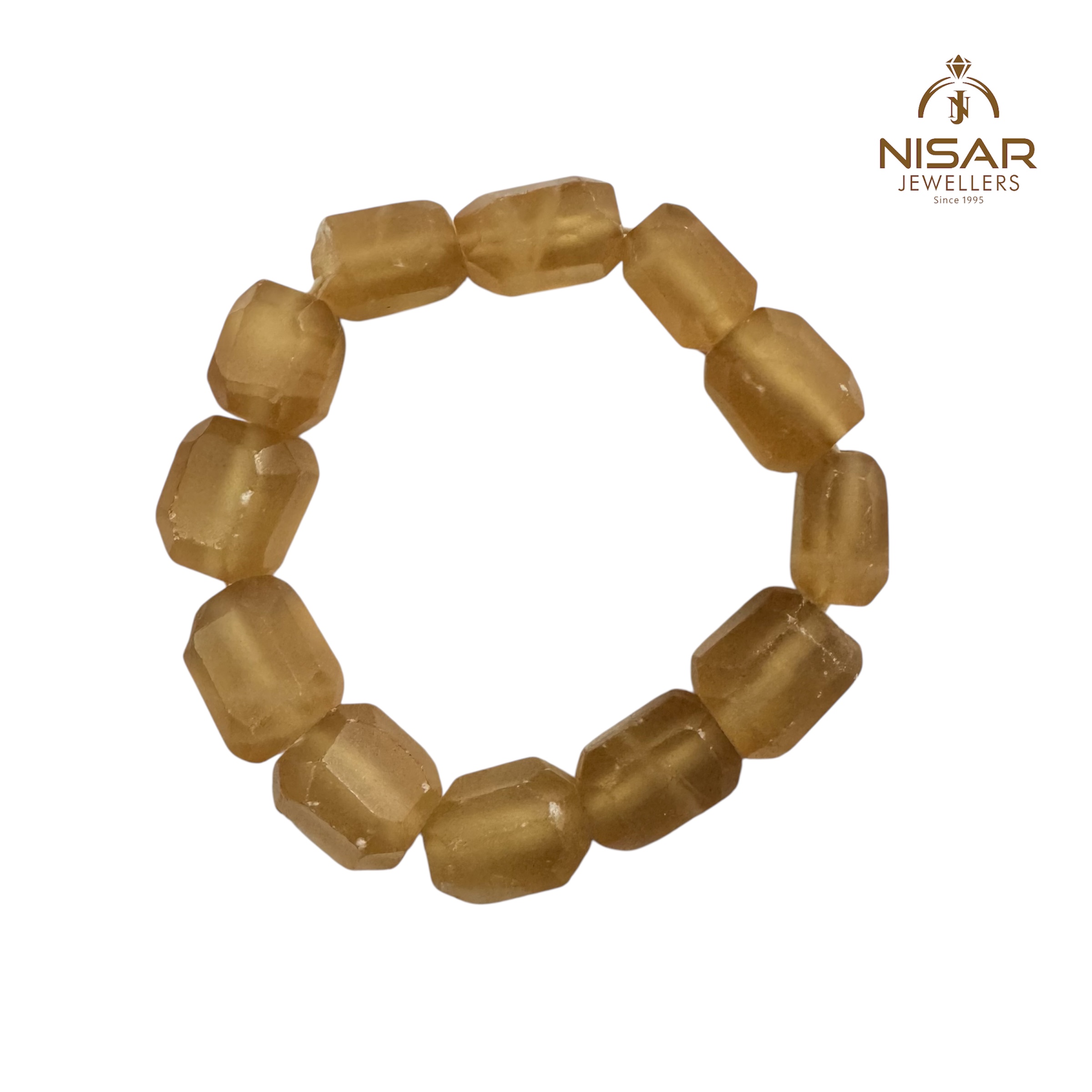 Honey Calcite Beads Bracelet