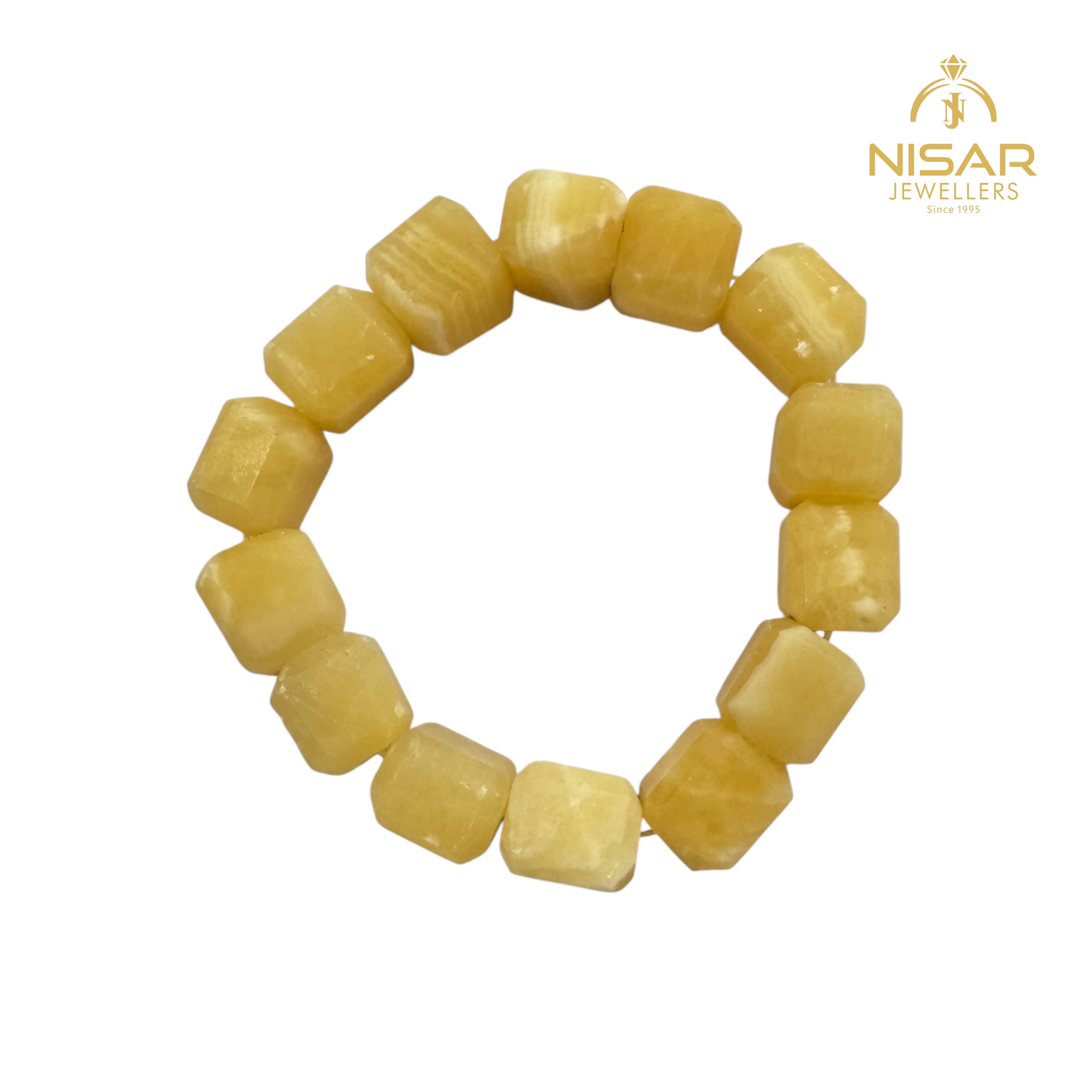 Lemon Calcite Beads Bracelet