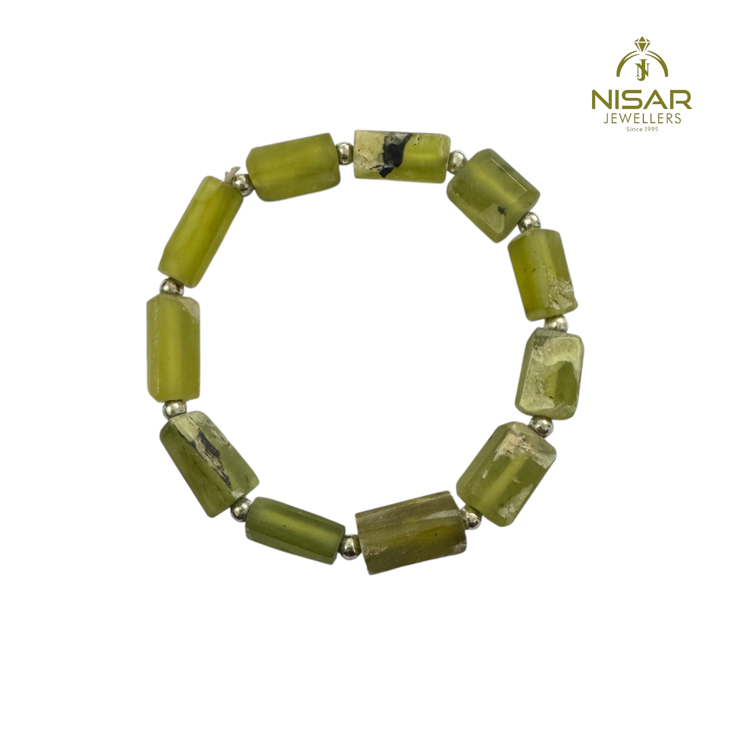 Natural Serpentine Stone Bracelet - Image 2