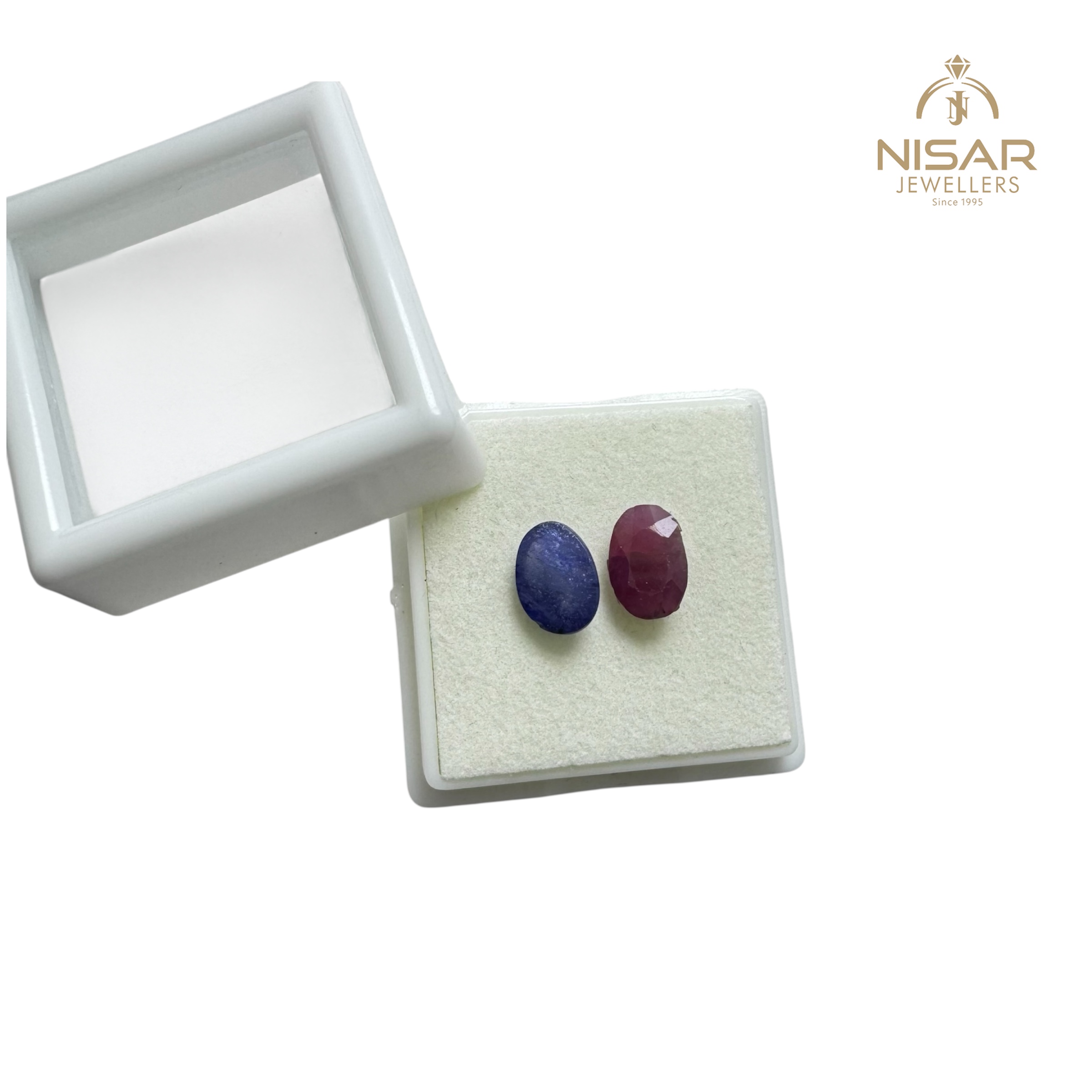 Natural Blue Sapphire & Ruby Stone