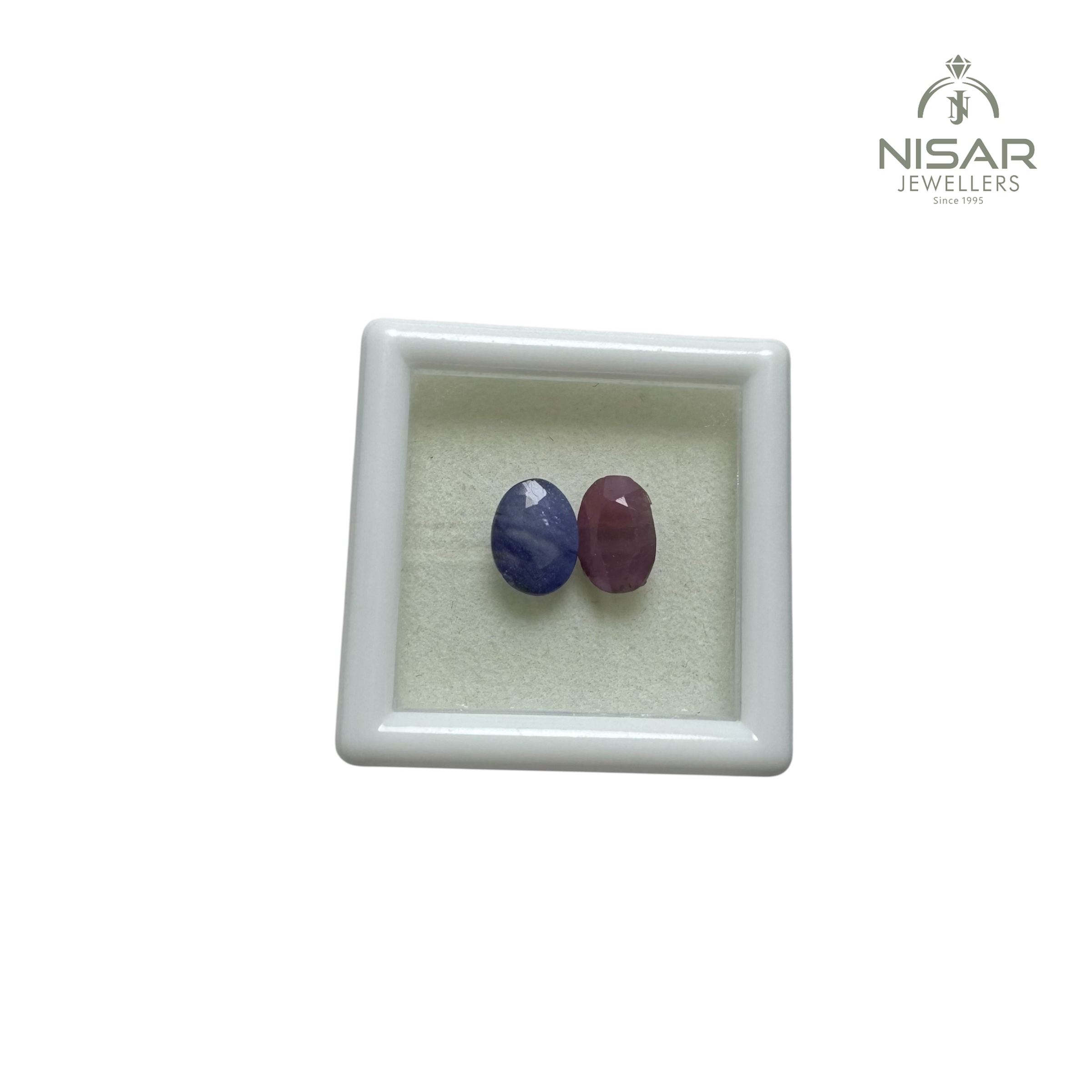 Natural Blue Sapphire & Ruby Stone - Image 2