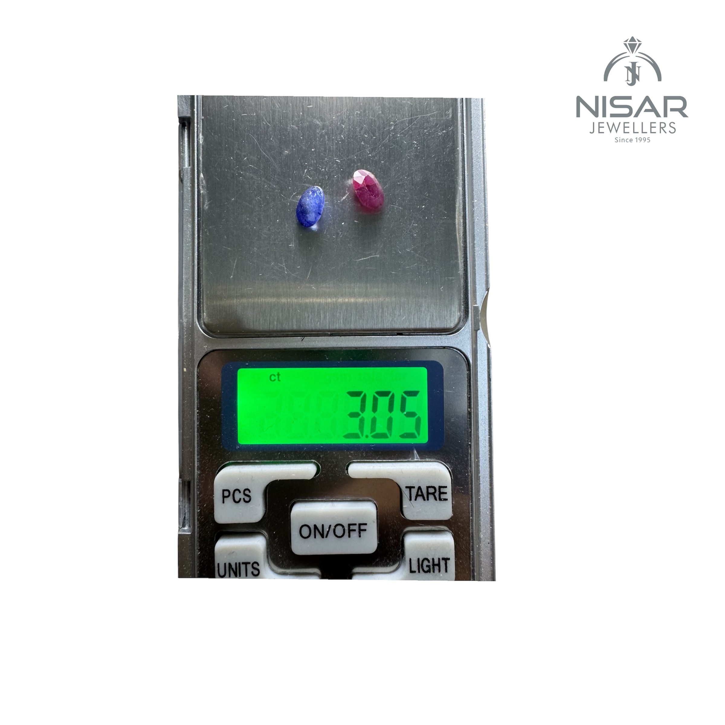 Natural Blue Sapphire & Ruby Stone - Image 3