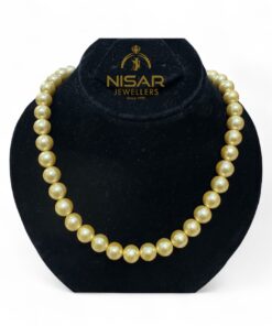 Yellow Sea Pearls Necklace & Bracelet