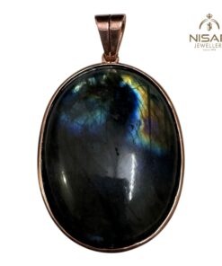 Natural Labradorite Stone Pendant