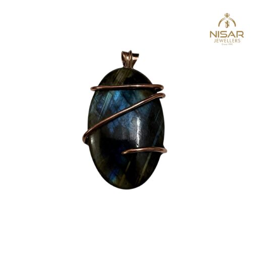 Natural Labradorite Stone Pendant